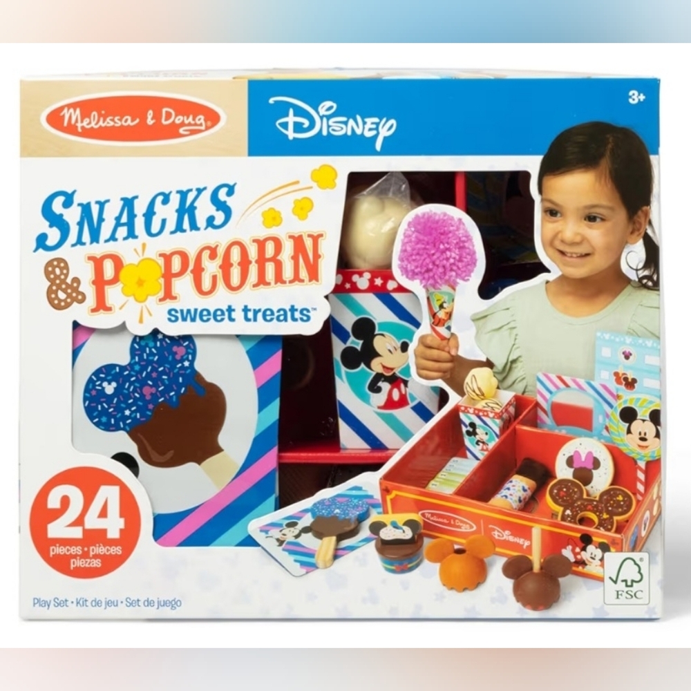 Melissa & Doug Disney Snacks & Popcorn Play Set